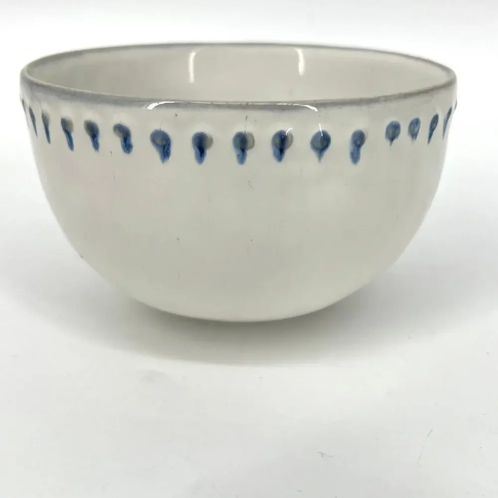 Anthropologie Ginny Blue Bloom Bowl 6
